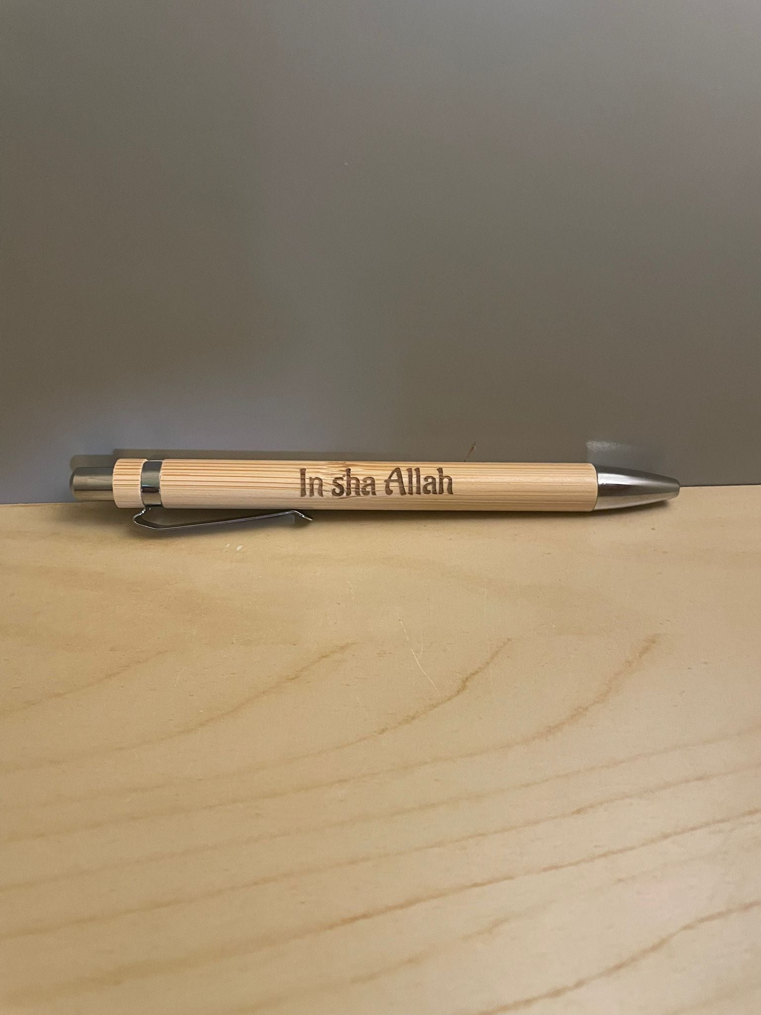 Kugelschreiber mit In sha Allah-Gravur