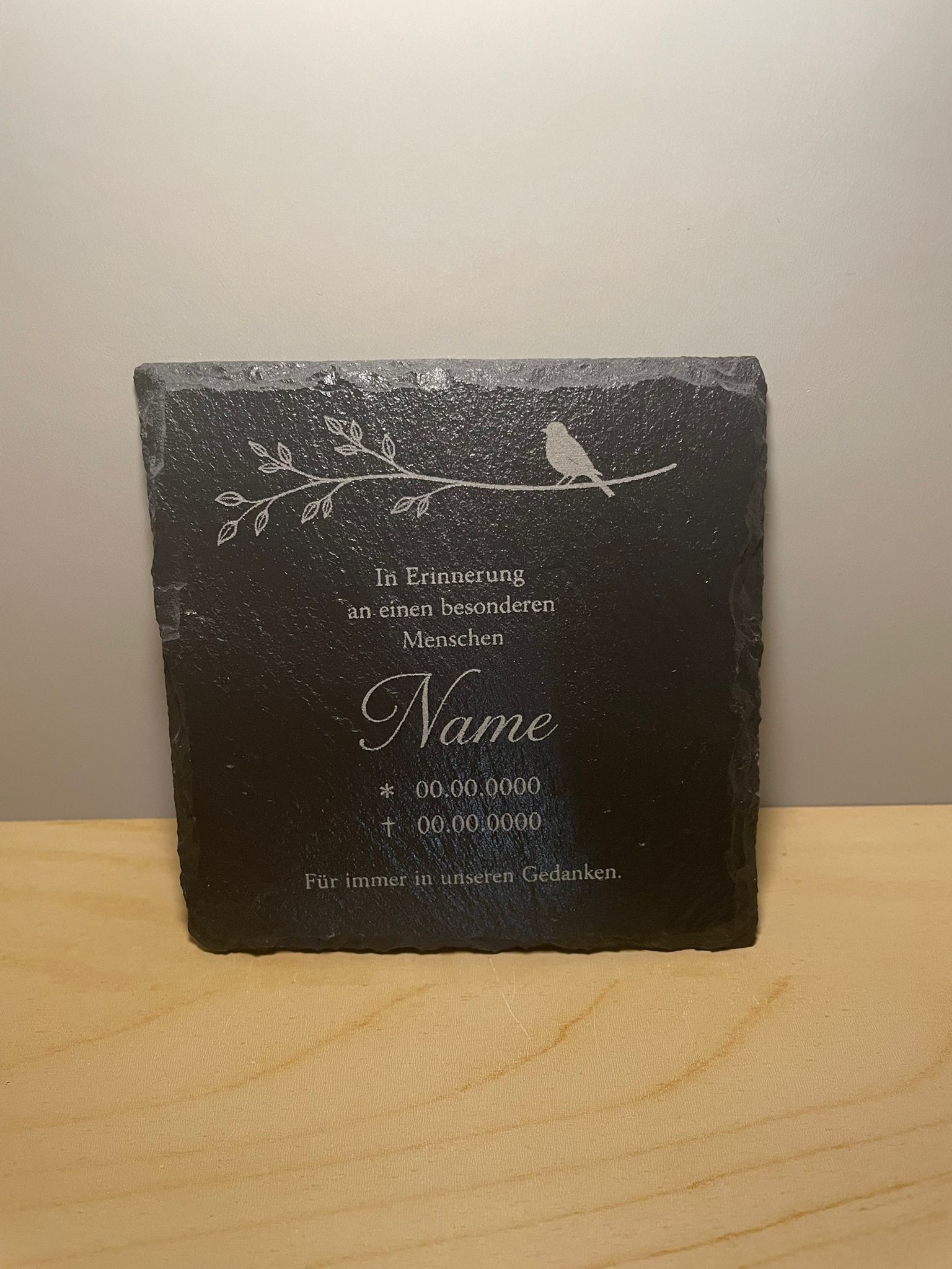 Schiefer Platte (10x10cm) (Gräber)