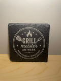 Schiefer Untersetzer (10x10cm) Grill Meister
